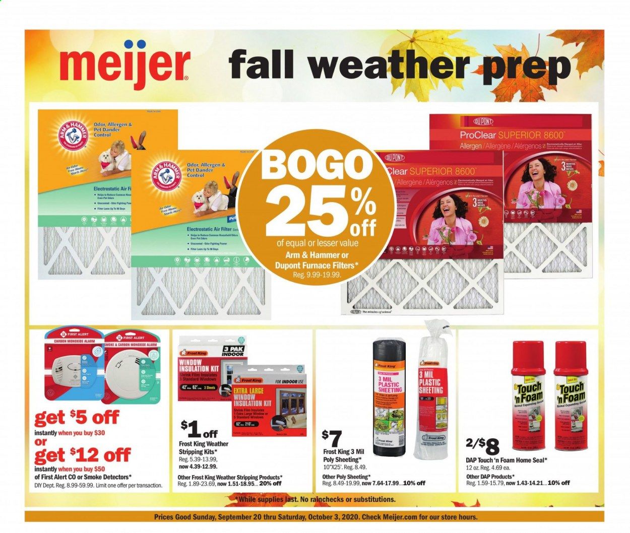 Meijer Weekly Ad Flyer September 20 to October 3