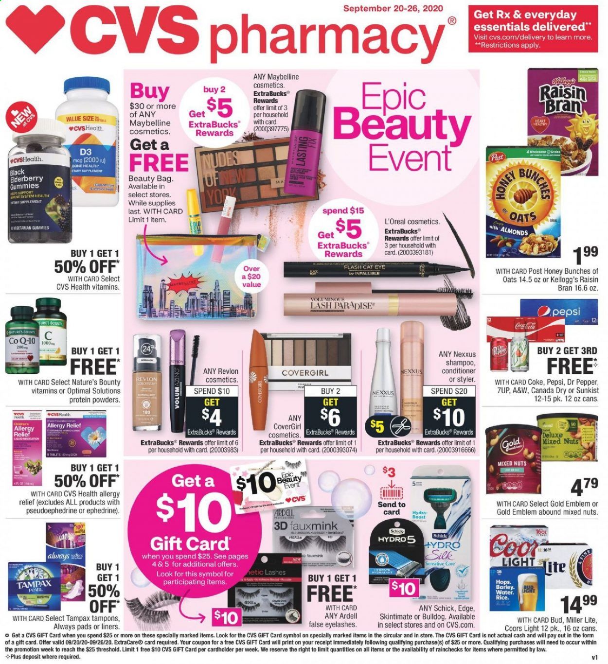 CVS Pharmacy Weekly Ad Flyer September 20 to September 26