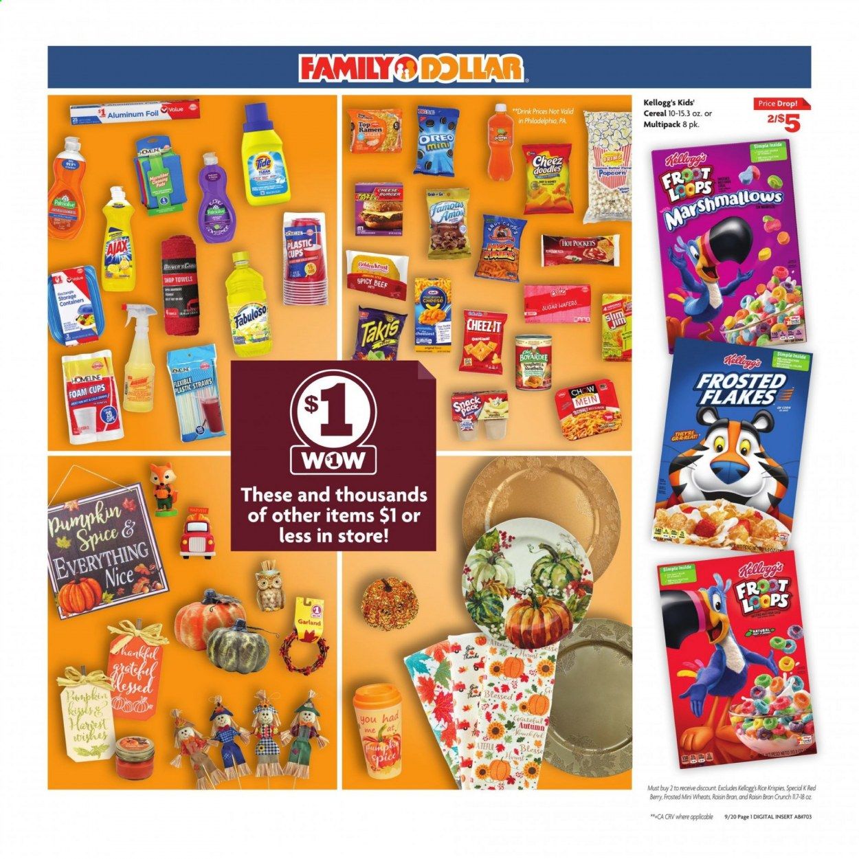 Family Dollar Weekly Ad Flyer September 20 to September 26