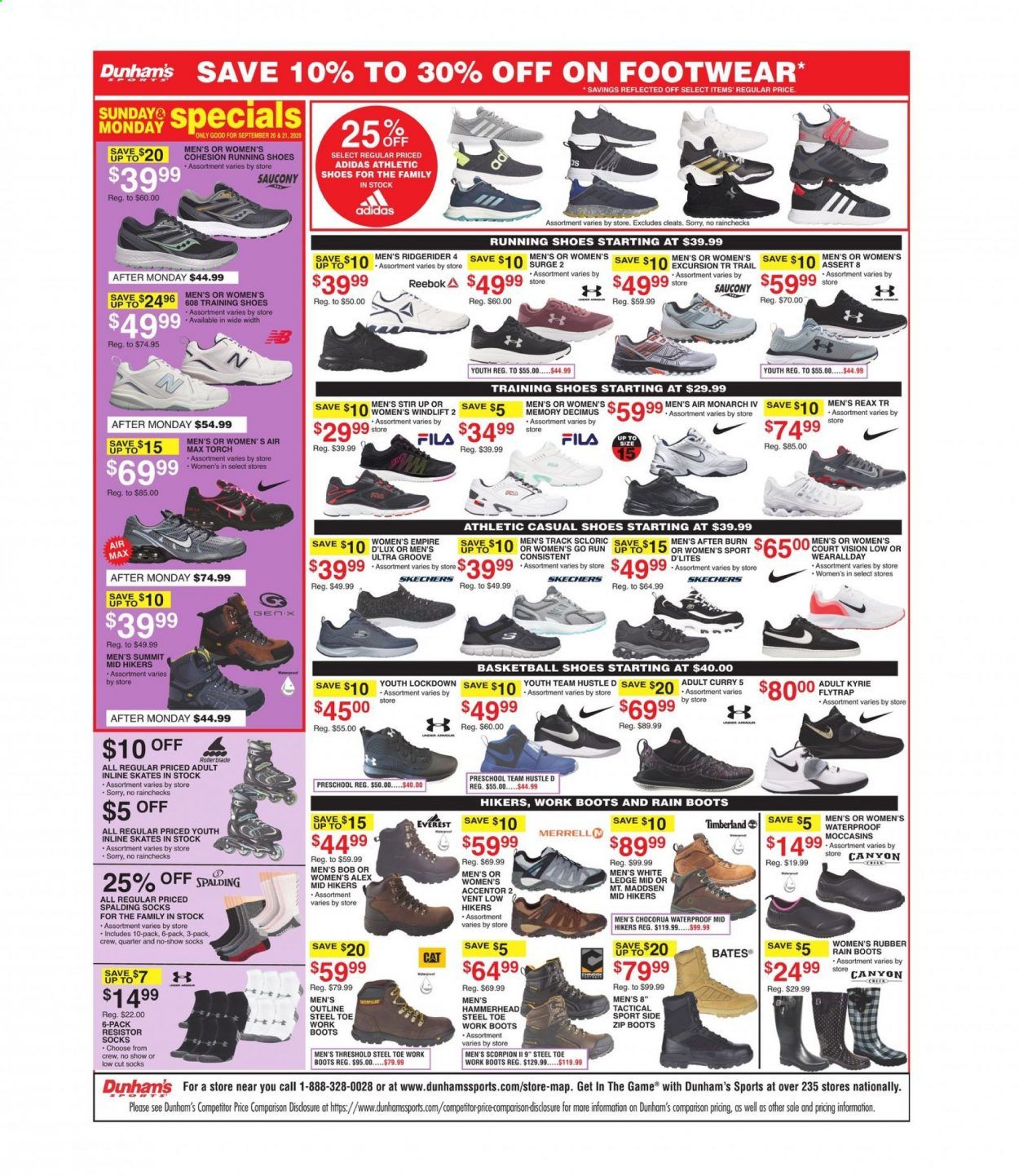 Dunham's Sports (MI) Weekly Ad Flyer September 19 to September 24
