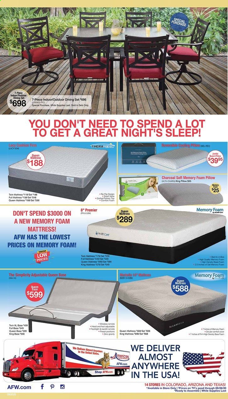 American Furniture Warehouse (CO) Weekly Ad Flyer September 16 to October 6