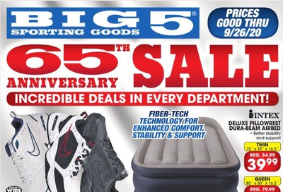 Big 5 Weekly Ad Flyer September 20 to September 26