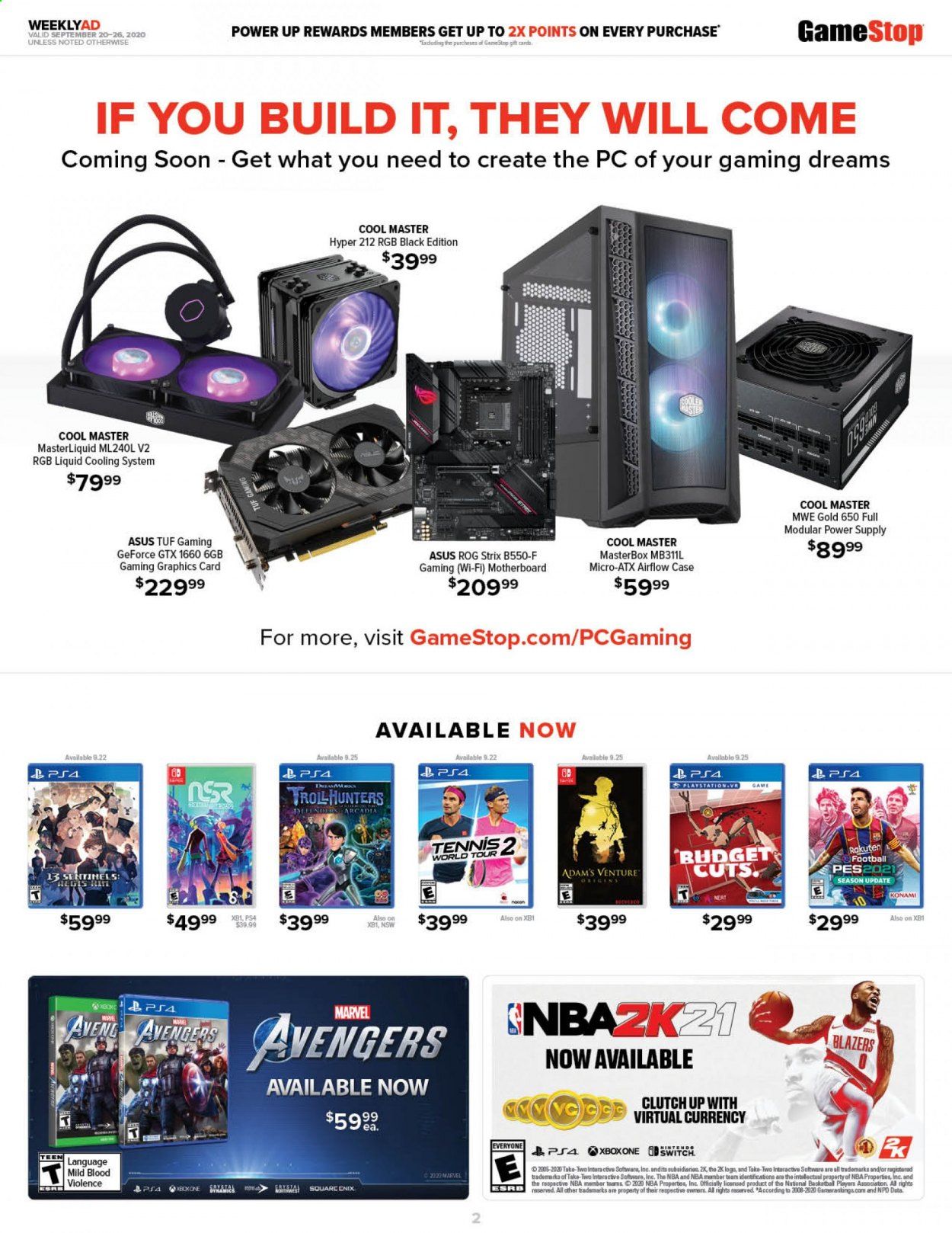 GameStop Weekly Ad Flyer September 20 to September 26