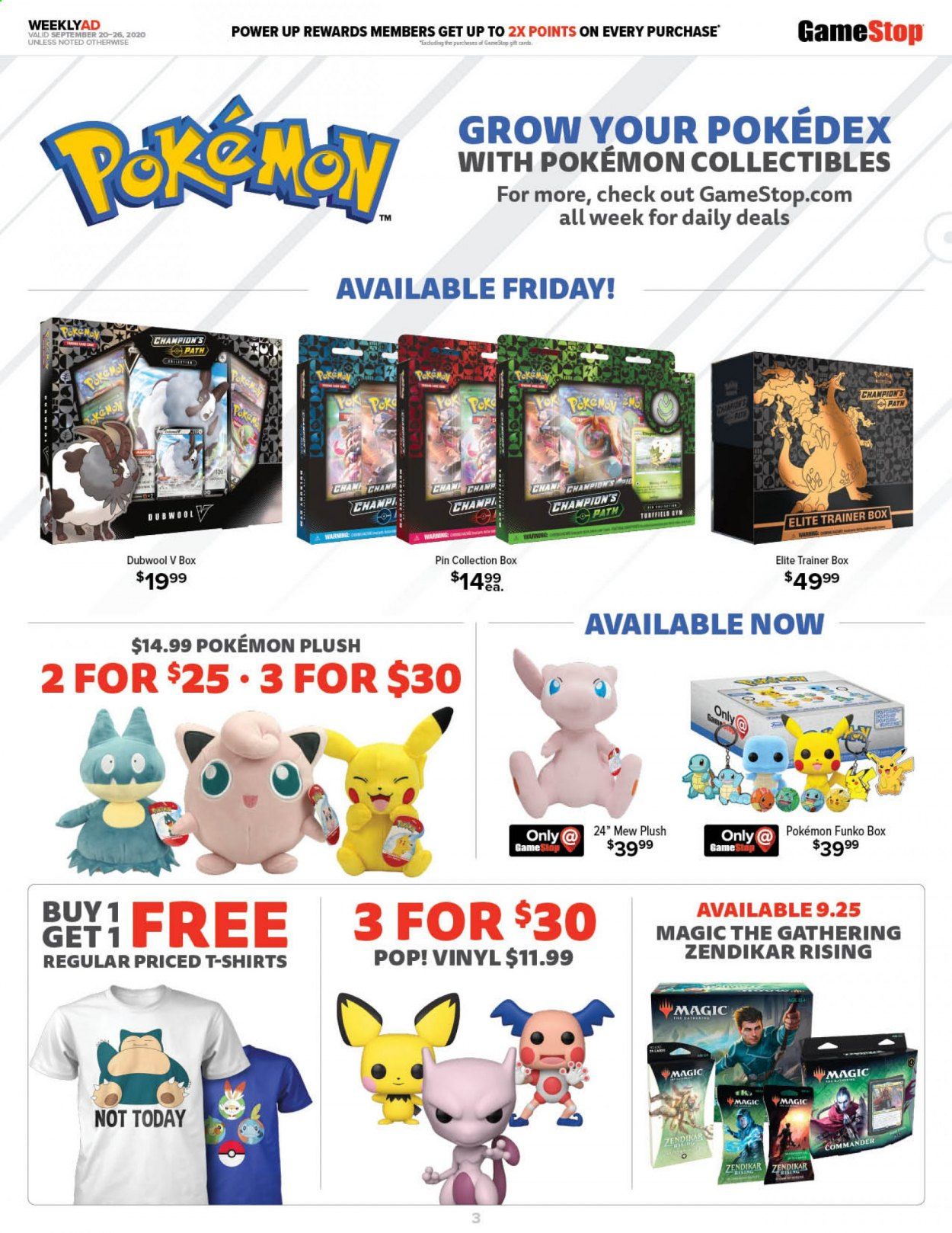 GameStop Weekly Ad Flyer September 20 to September 26