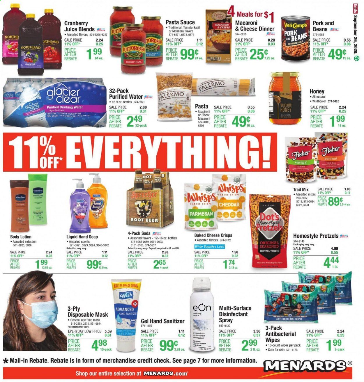 Menards Weekly Ad Flyer September 20 to September 26