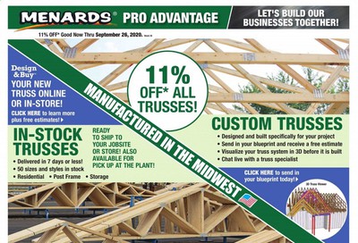 Menards Weekly Ad Flyer September 20 to September 26