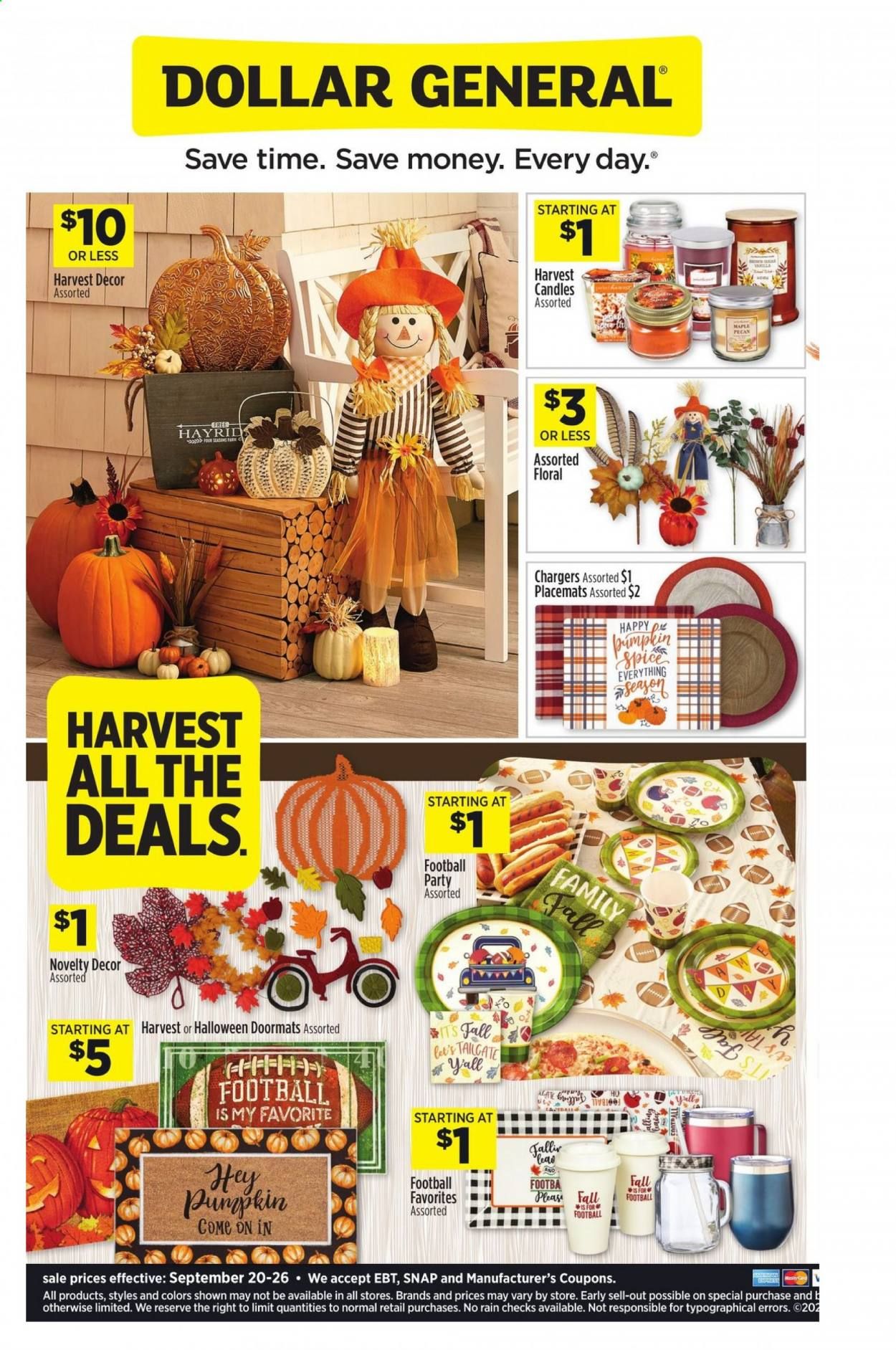 Dollar General Weekly Ad Flyer September 20 to September 26