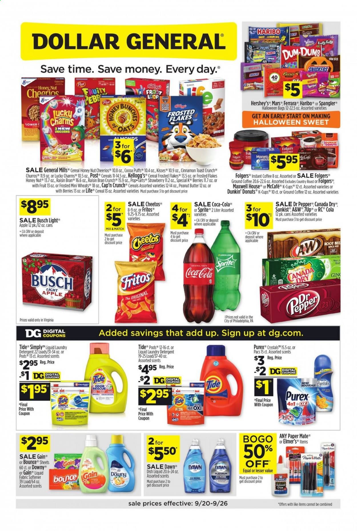 Dollar General (VA) Weekly Ad Flyer September 20 to September 26