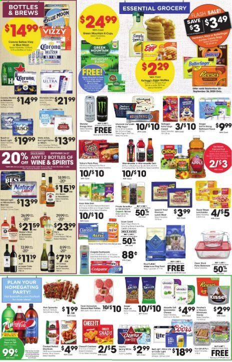 Baker's Weekly Ad Flyer September 23 to September 29