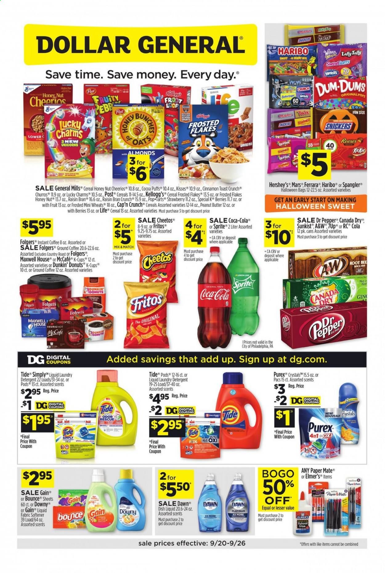 Dollar General (AZ, CO, NM, OR, UT) Weekly Ad Flyer September 20 to September 26