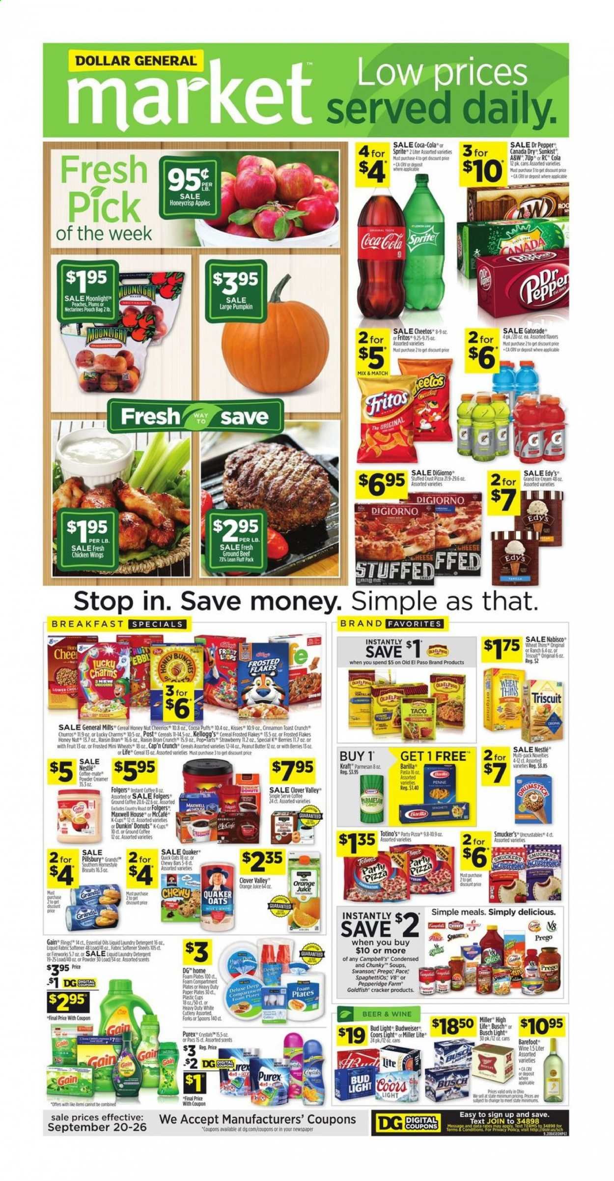 Dollar General (OH) Weekly Ad Flyer September 20 to September 26