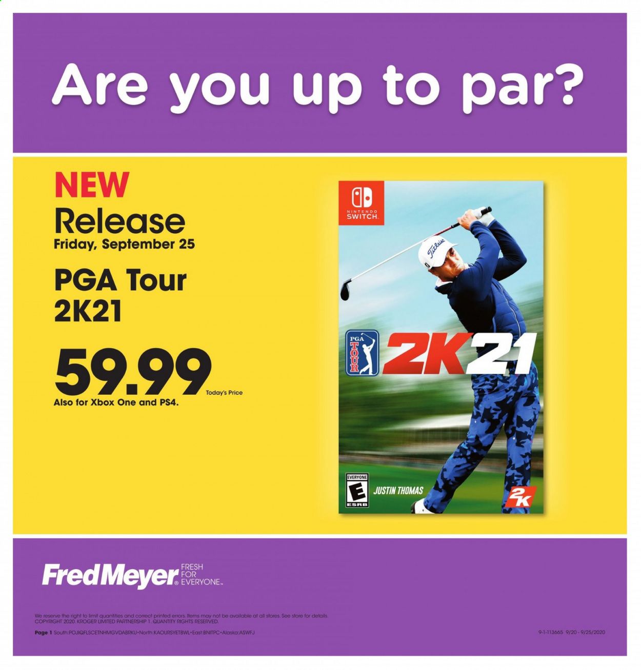 Fred Meyer Weekly Ad Flyer September 25 to September 25