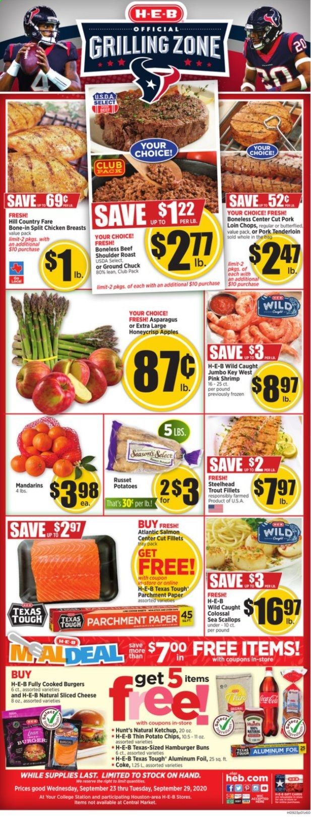 H-E-B Weekly Ad Flyer September 23 to September 29