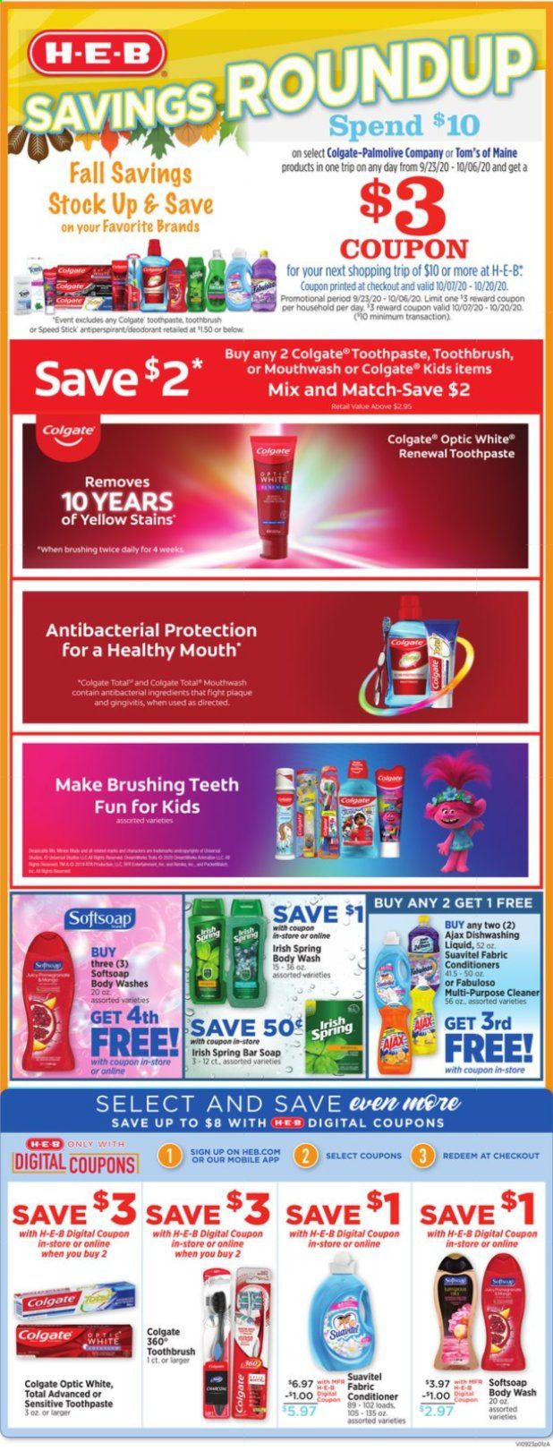 H-E-B Weekly Ad Flyer September 23 to September 29