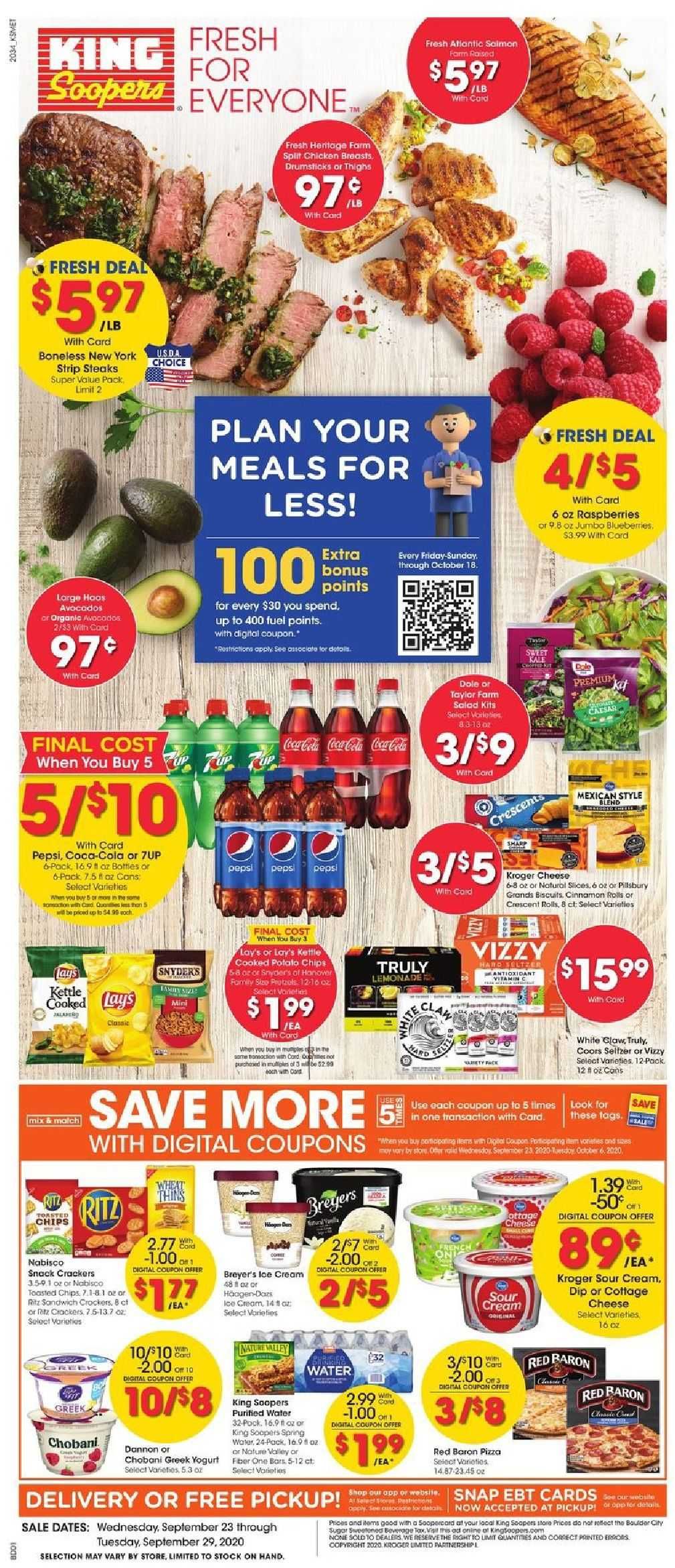King Soopers Weekly Ad Flyer September 23 to September 29