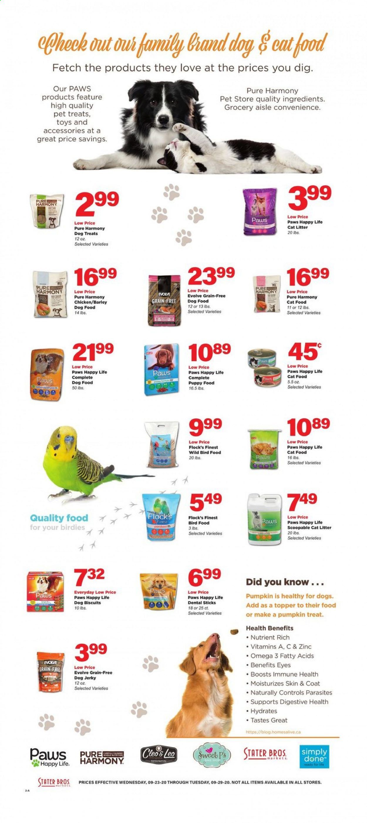 Stater Bros. Weekly Ad Flyer September 23 to September 29