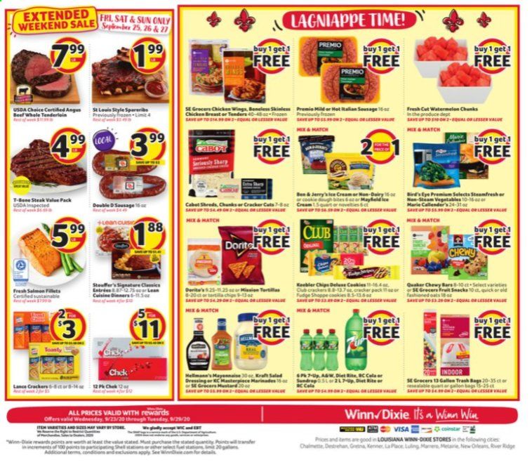 Winn Dixie Weekly Ad Flyer September 23 to September 29