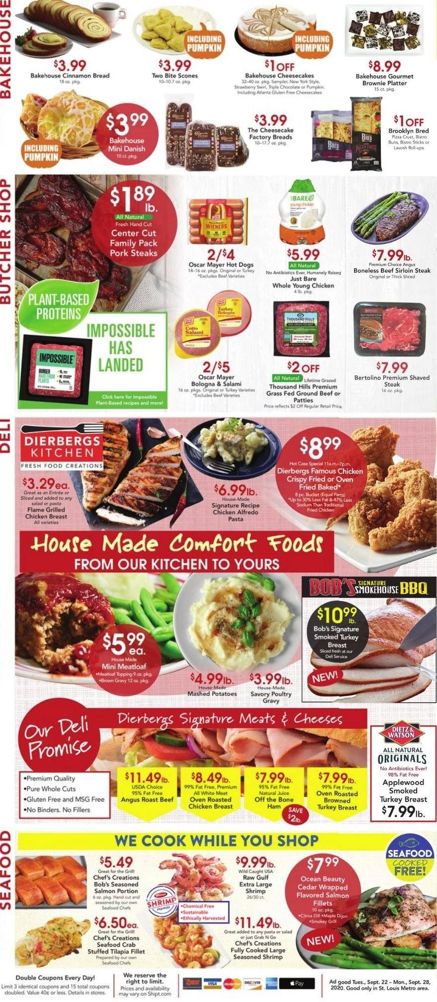 Dierbergs (IL, MO) Weekly Ad Flyer September 22 to September 28