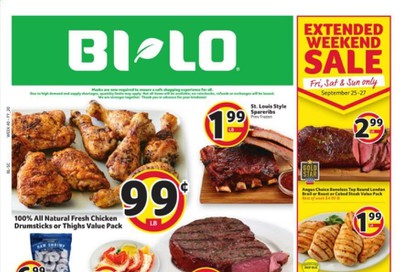 BI-LO Weekly Ad Flyer September 23 to September 29