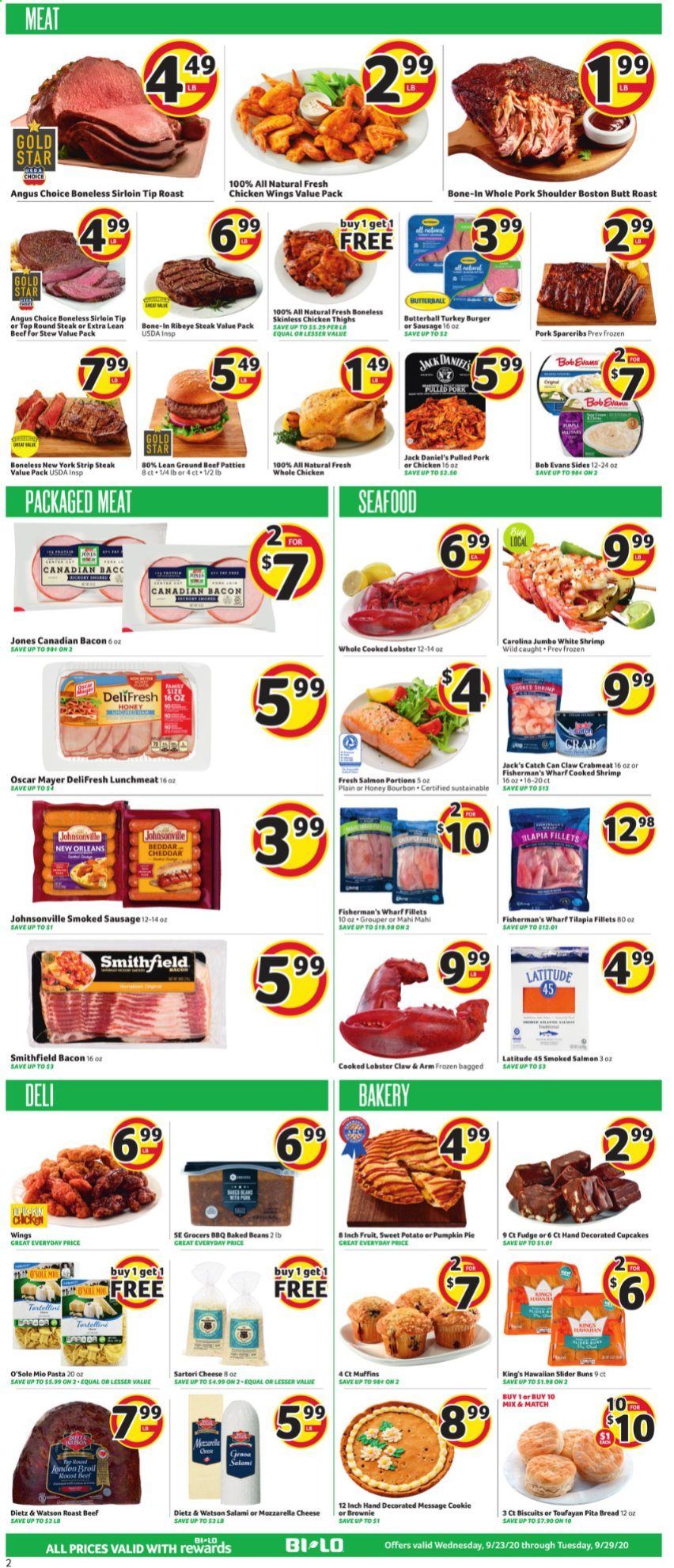 BI-LO Weekly Ad Flyer September 23 to September 29