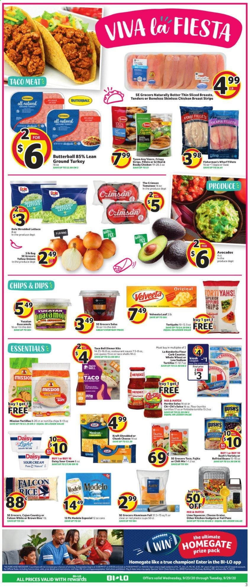 BI-LO Weekly Ad Flyer September 23 to September 29