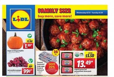 Lidl Weekly Ad Flyer September 23 to September 29