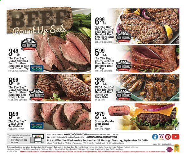 Coborn's Weekly Ad Flyer September 23 to September 29