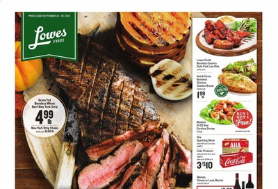 Lowes Foods Weekly Ad Flyer September 23 to September 29