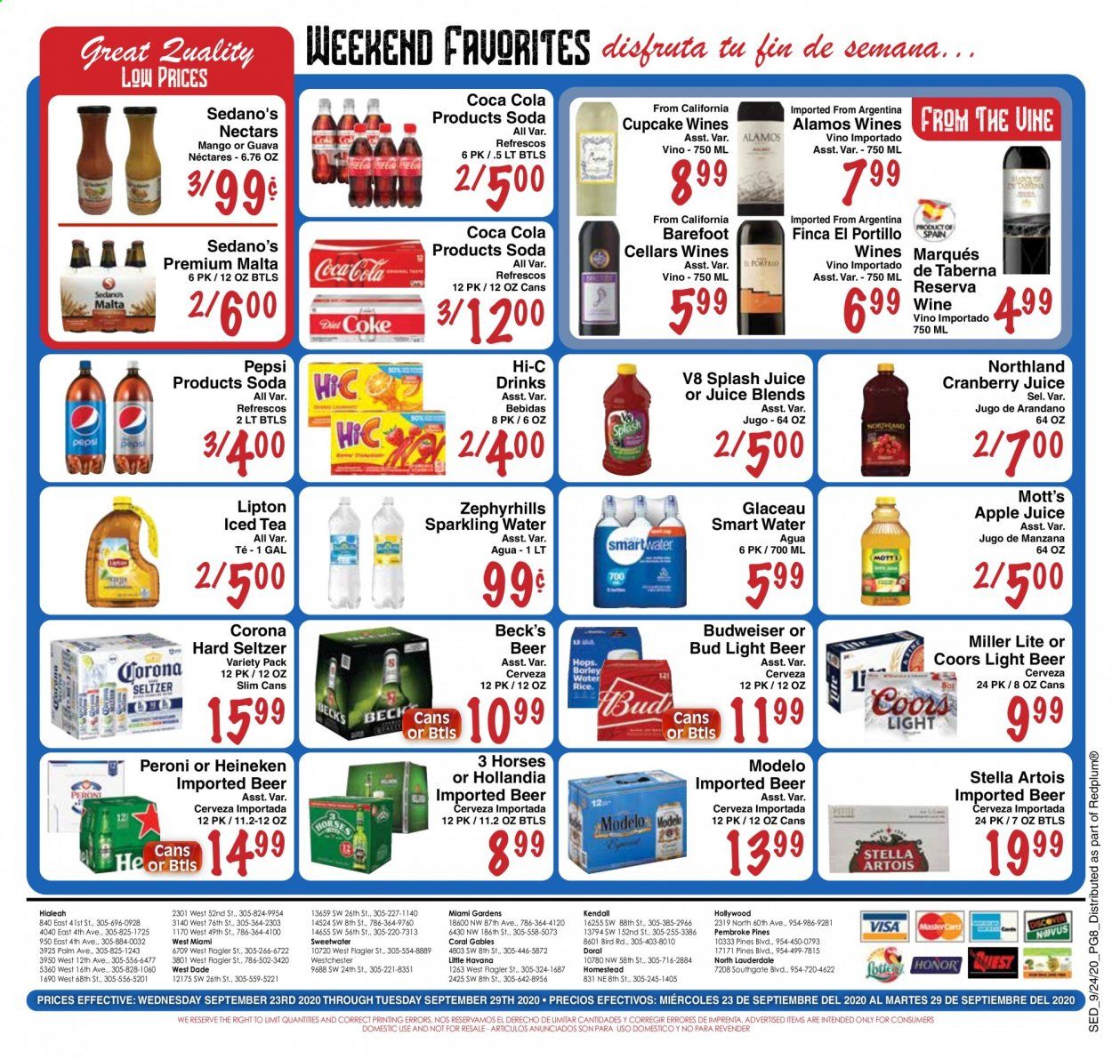 Sedano's Weekly Ad Flyer September 23 to September 29
