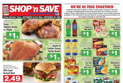 Shop ‘n Save (Pittsburgh) (MD, NY, OH, PA) Weekly Ad Flyer September 24 to September 30