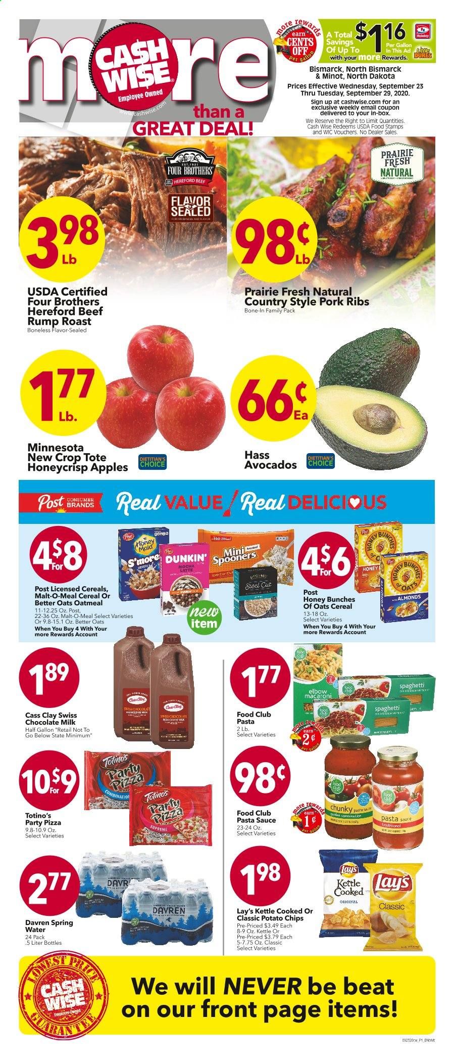 Cash Wise (MN, ND) Weekly Ad Flyer September 23 to September 29