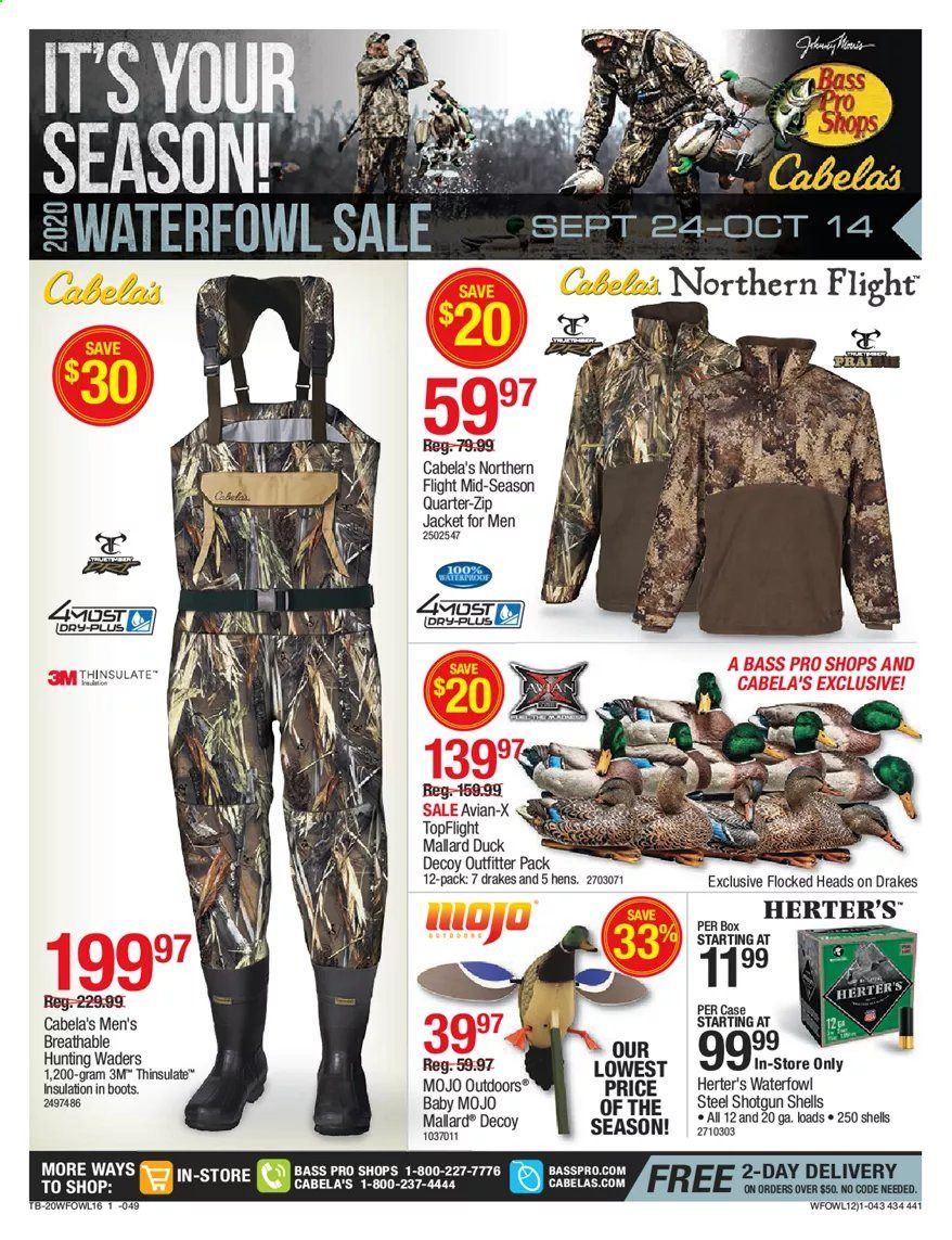 Bass Pro Shops Weekly Ad Flyer September 24 to October 14