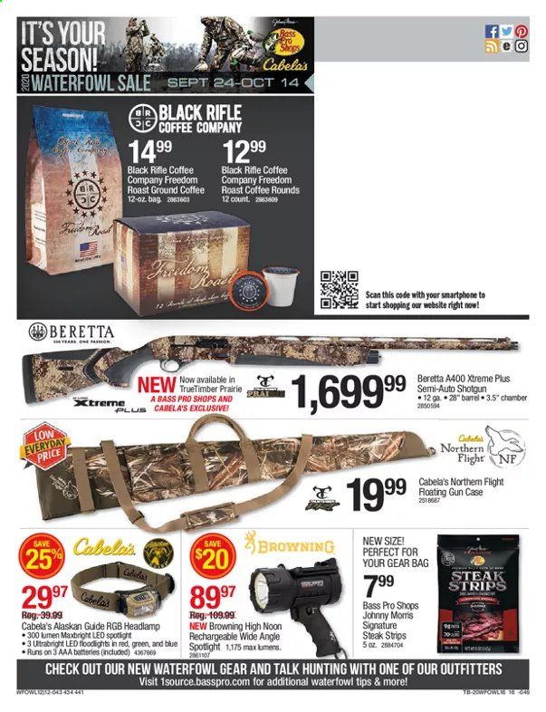 Bass Pro Shops Weekly Ad Flyer September 24 to October 14
