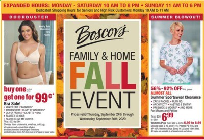 Boscov's Weekly Ad Flyer September 24 to September 30