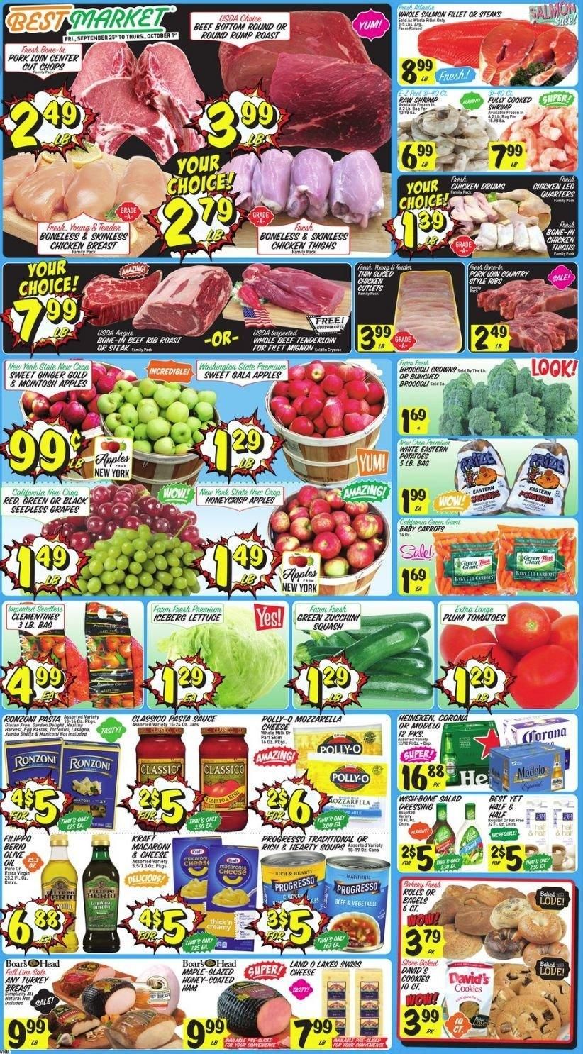 Best Market Weekly Ad Flyer September 25 to October 1
