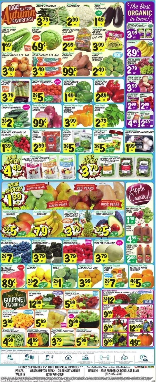 Best Market Weekly Ad Flyer September 25 to October 1