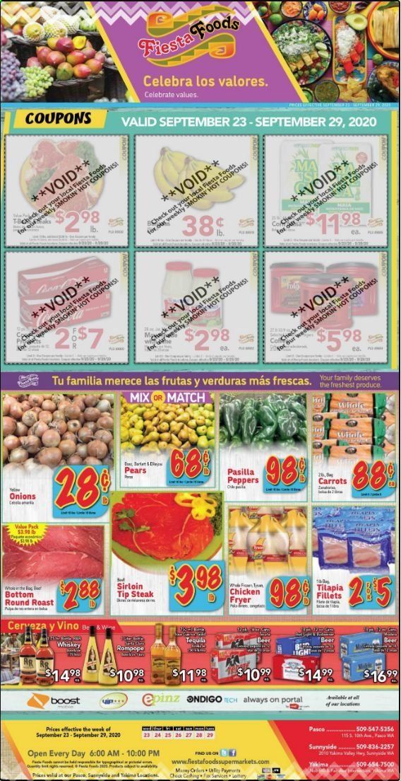 Fiesta Foods SuperMarkets Weekly Ad Flyer September 23 to September 29