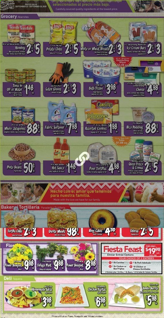 Fiesta Foods SuperMarkets Weekly Ad Flyer September 23 to September 29