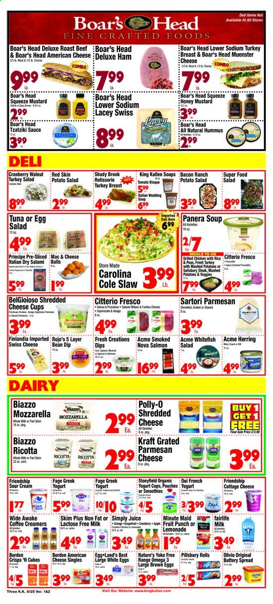 King Kullen Weekly Ad Flyer September 25 to October 1