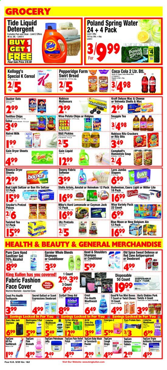 King Kullen Weekly Ad Flyer September 25 to October 1