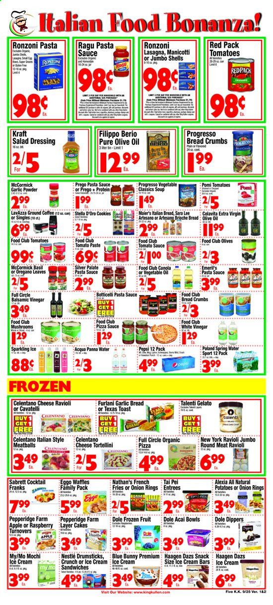 King Kullen Weekly Ad Flyer September 25 to October 1