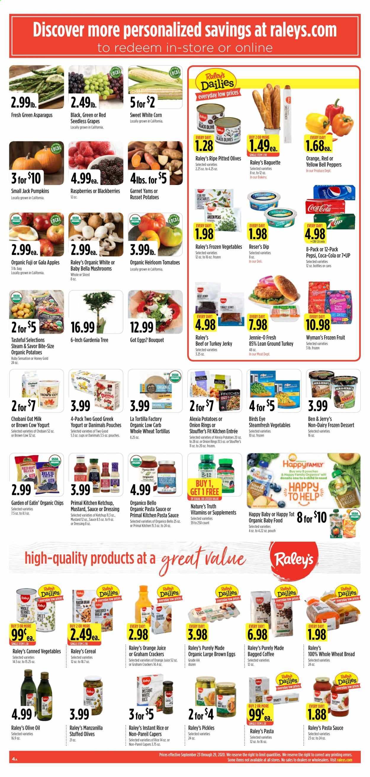 Raley's Weekly Ad Flyer September 23 to September 29
