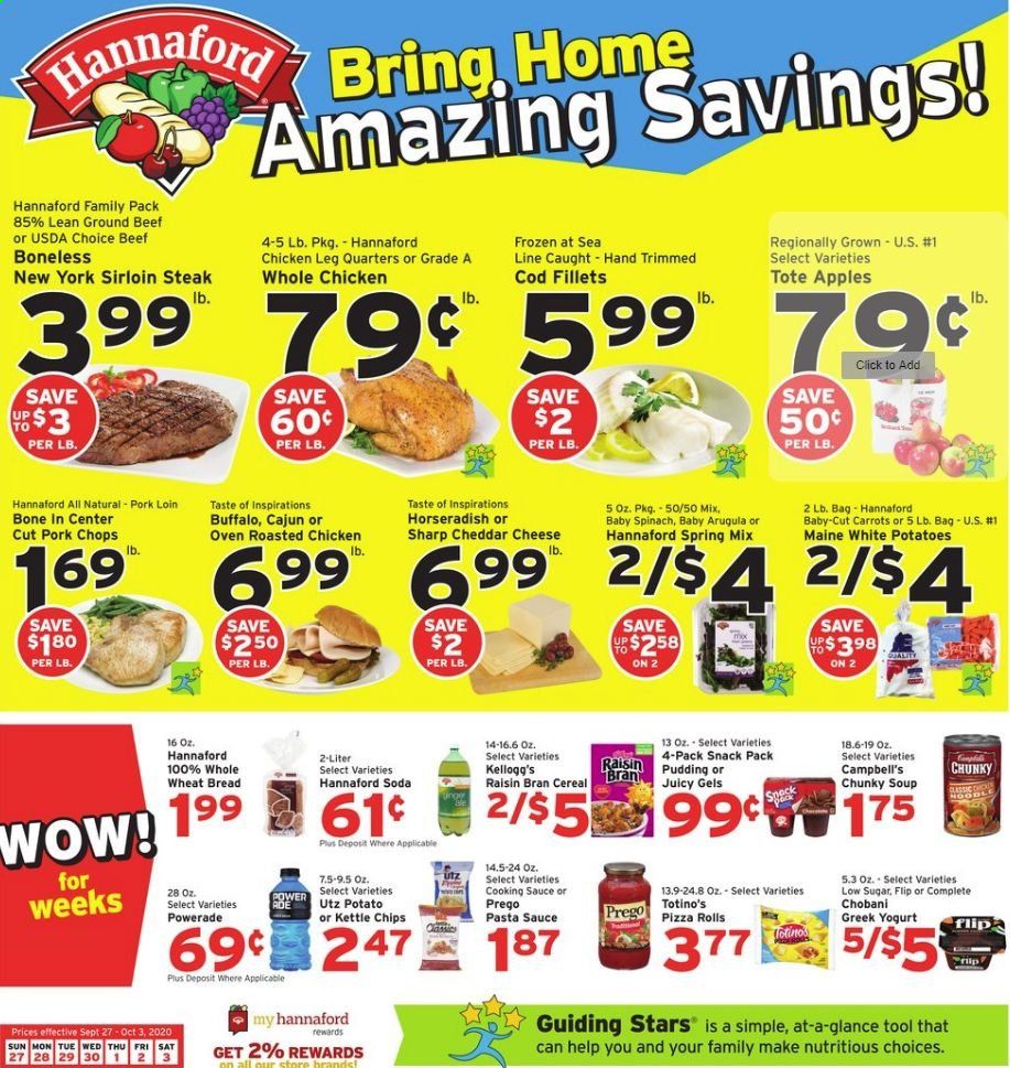 Hannaford (NY) Weekly Ad Flyer September 27 to October 3