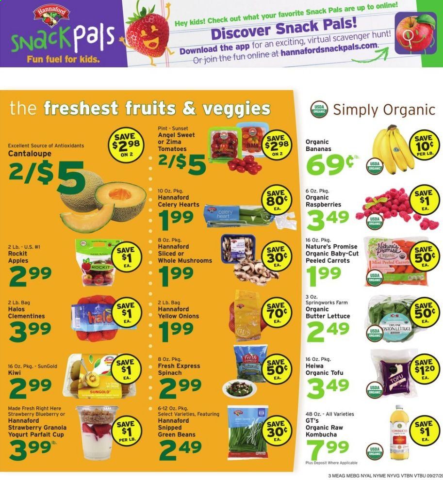 Hannaford (NY) Weekly Ad Flyer September 27 to October 3