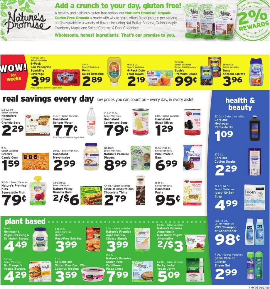 Hannaford (NY) Weekly Ad Flyer September 27 to October 3