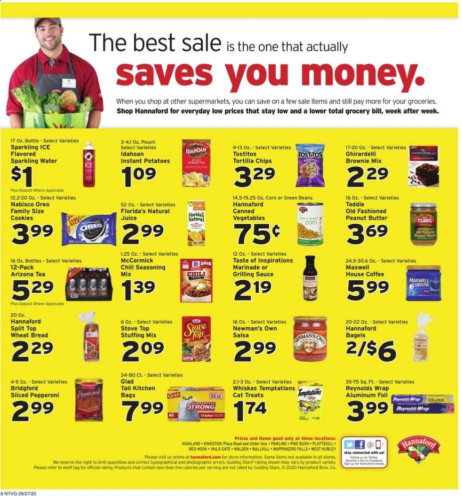 Hannaford (NY) Weekly Ad Flyer September 27 to October 3