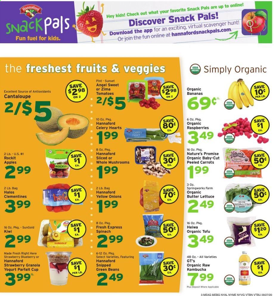 Hannaford (VT) Weekly Ad Flyer September 27 to October 3