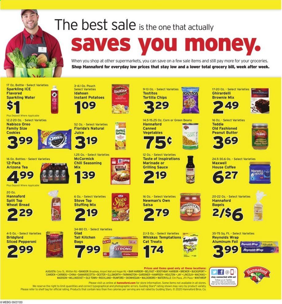 Hannaford (ME) Weekly Ad Flyer September 27 to October 3