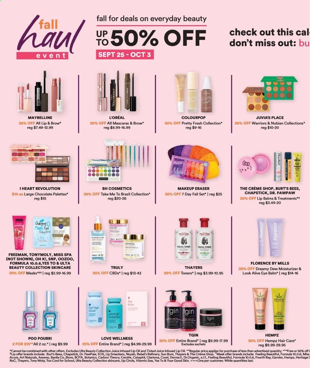 Ulta Beauty Weekly Ad Flyer September 25 to October 3