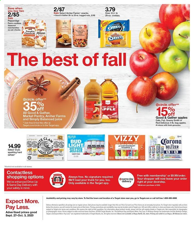 Target Weekly Ad Flyer September 27 to October 3